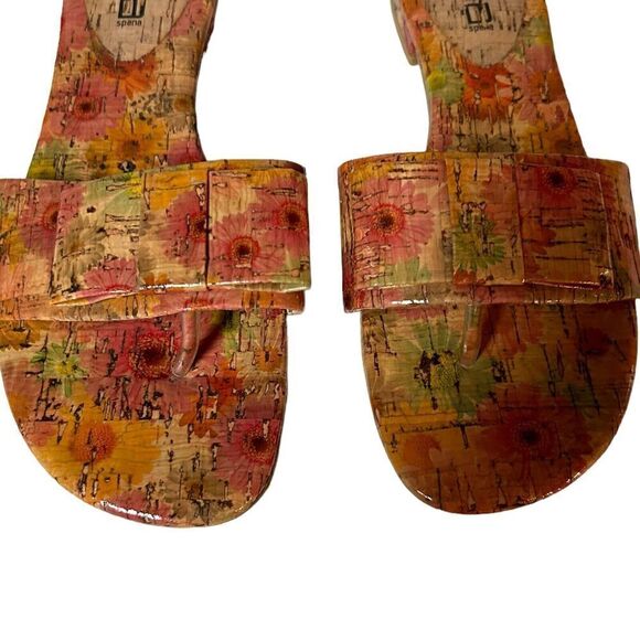 Moda Spana Size 7.5 Floral Slide Sandals Has Flaw - Picture 2 of 11